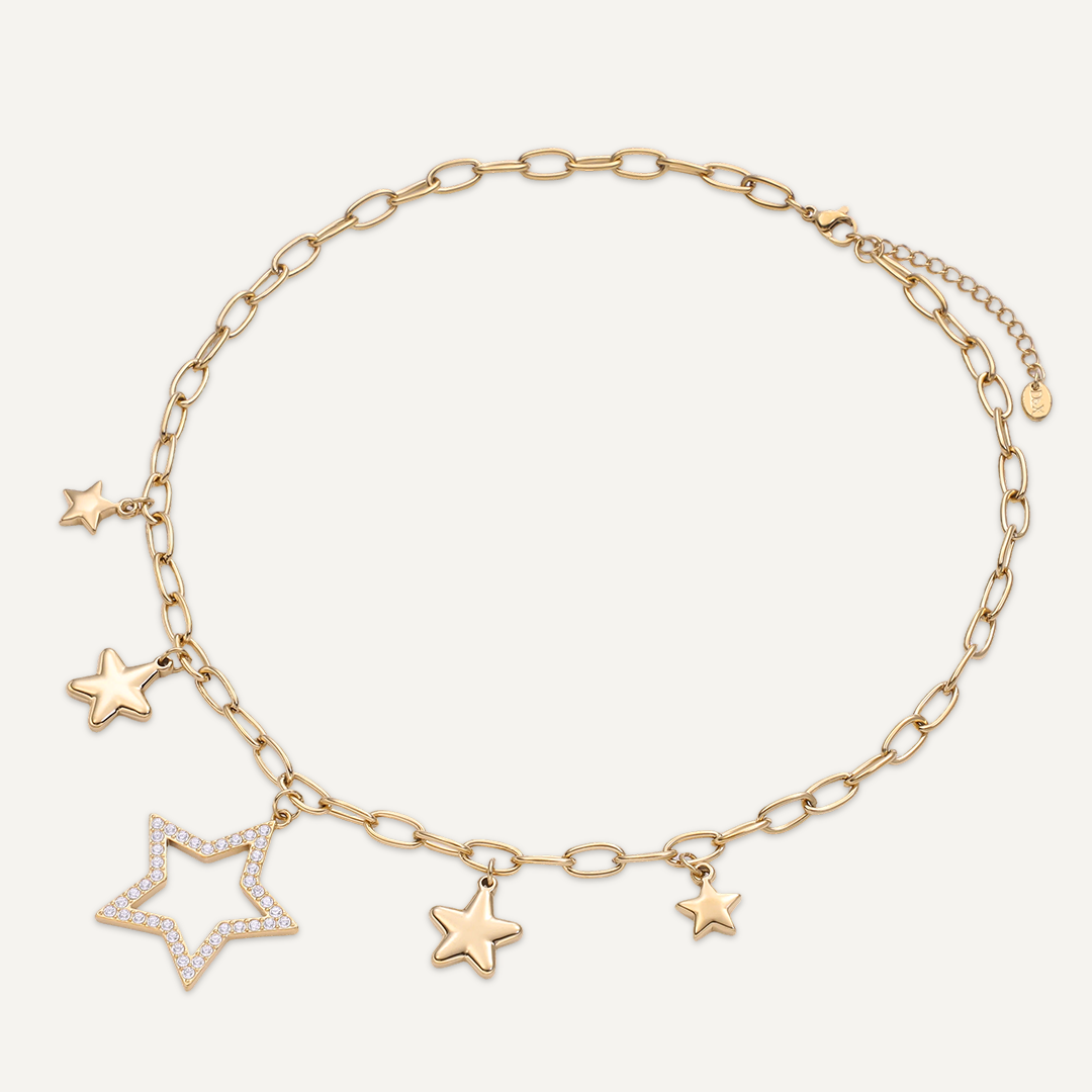 Gold Stars Necklace