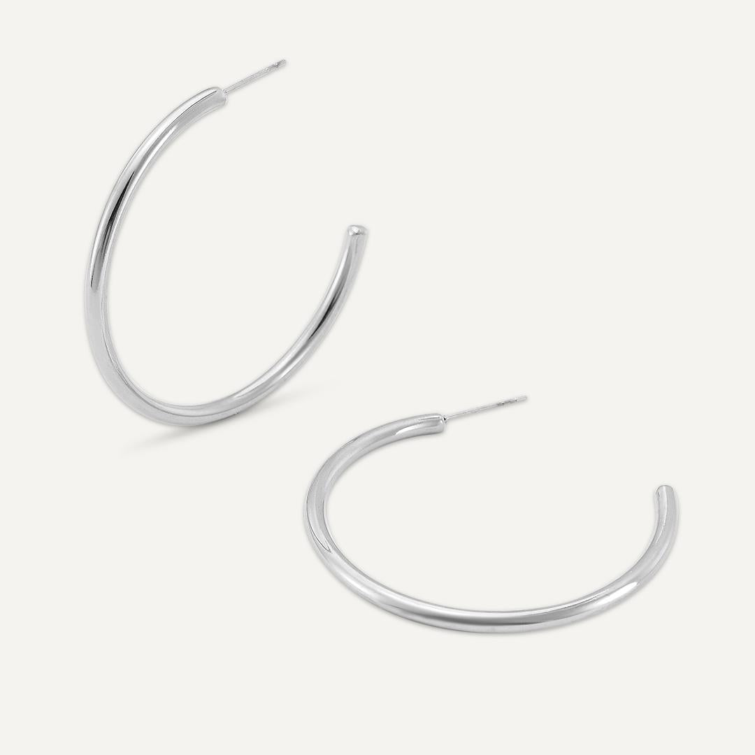 Silver Hoop Earings