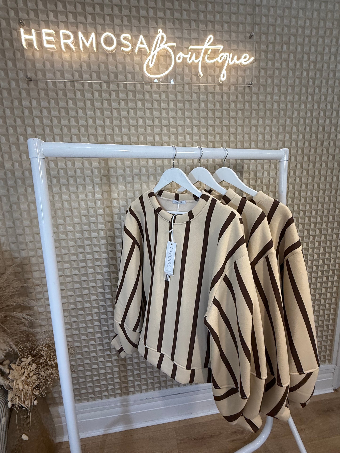 Diverse Brown Stripe Jumper