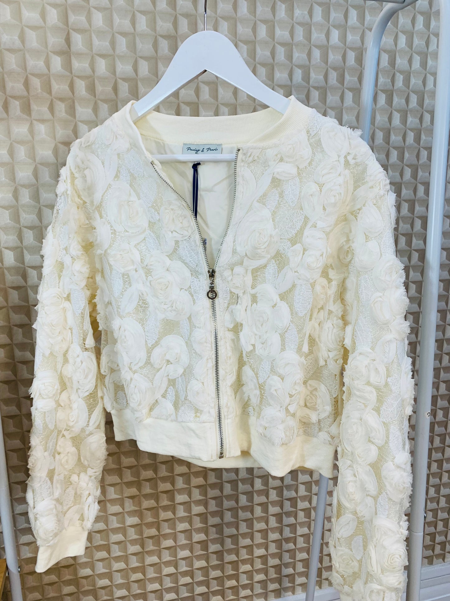 Cream Flower Bomb Jacket