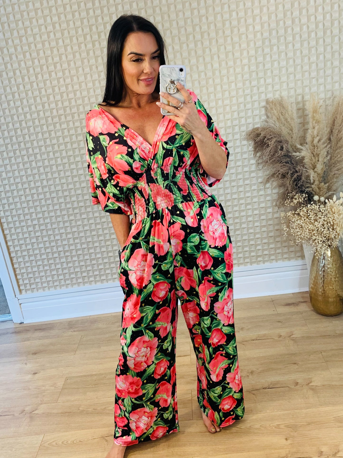 Pink Rose Garden Jumpsuit