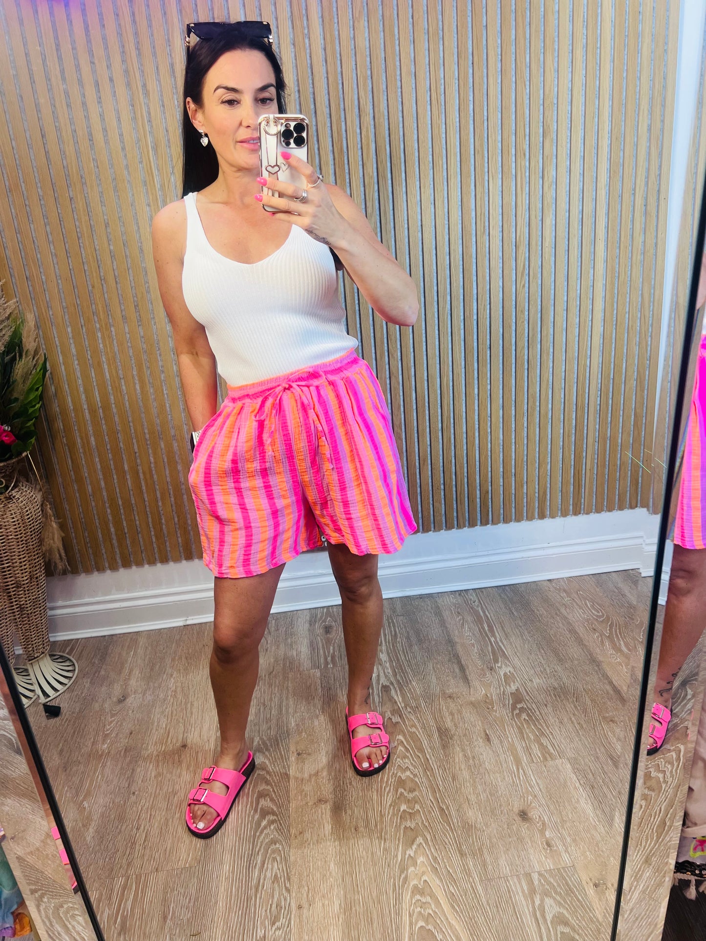 Nadia stripe shorts