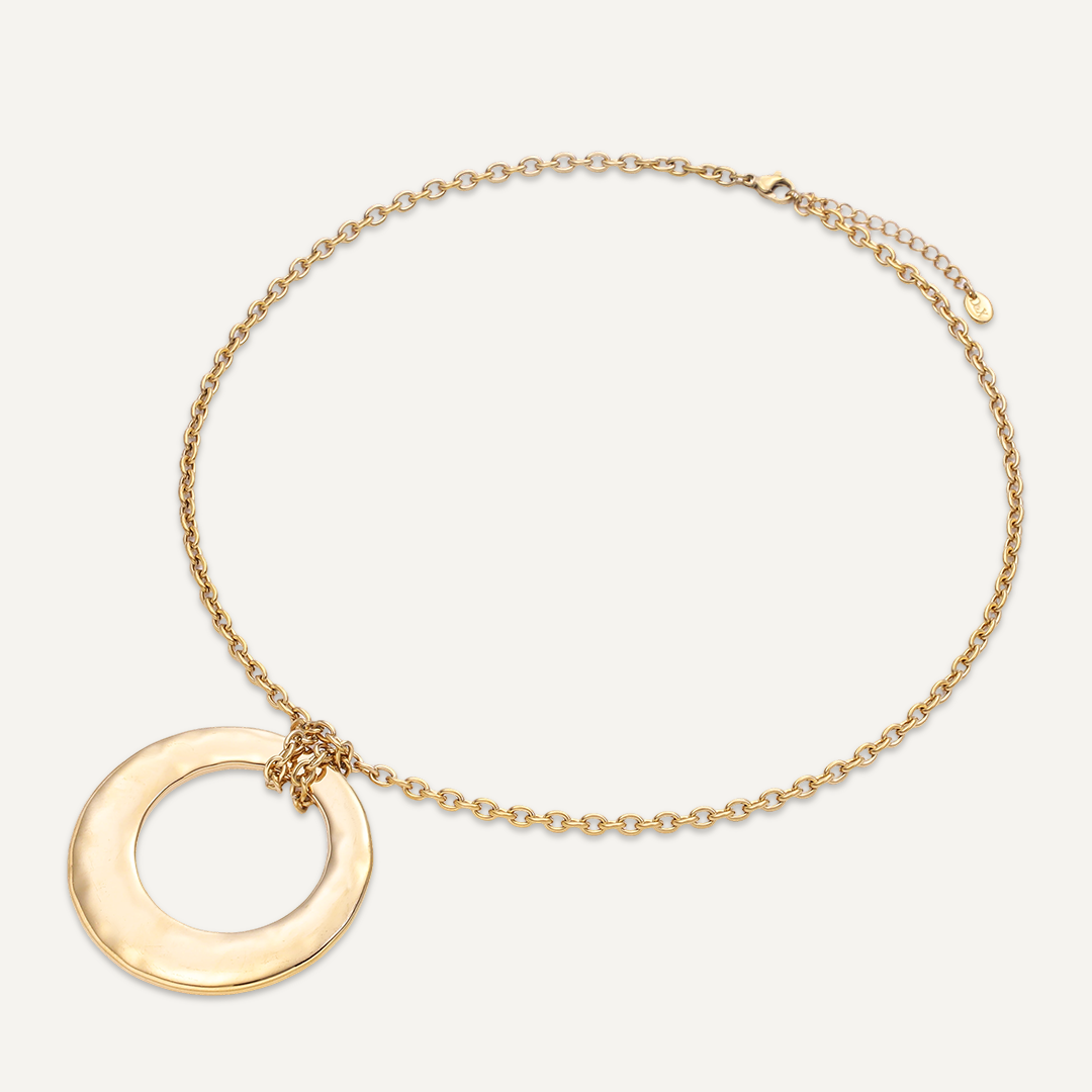 Gold Circle Necklace
