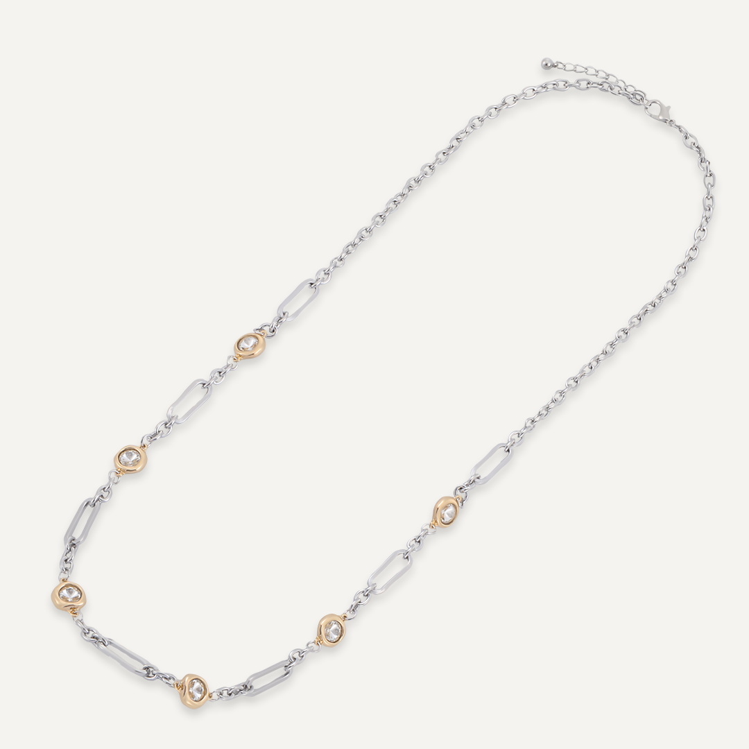 Elizabeth Crystal Long Necklace