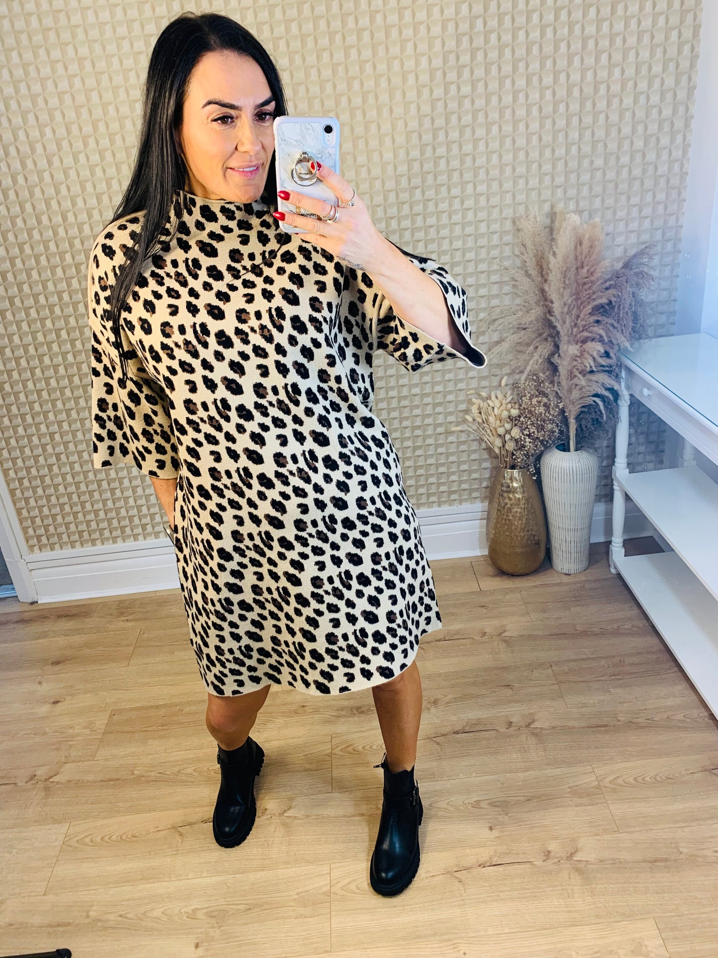 Leopard Knit Dress