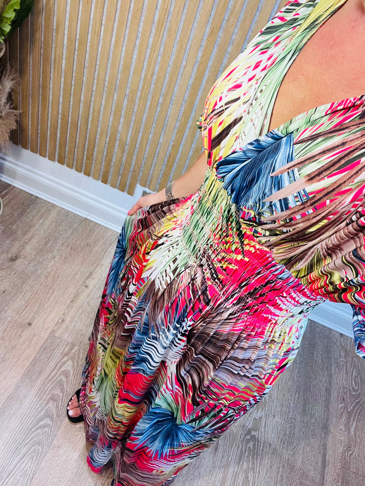 Tropical Palm Dress