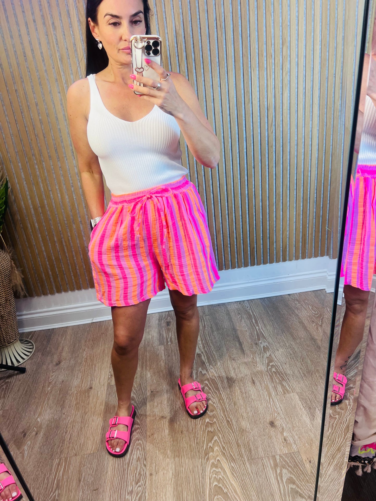 Nadia stripe shorts