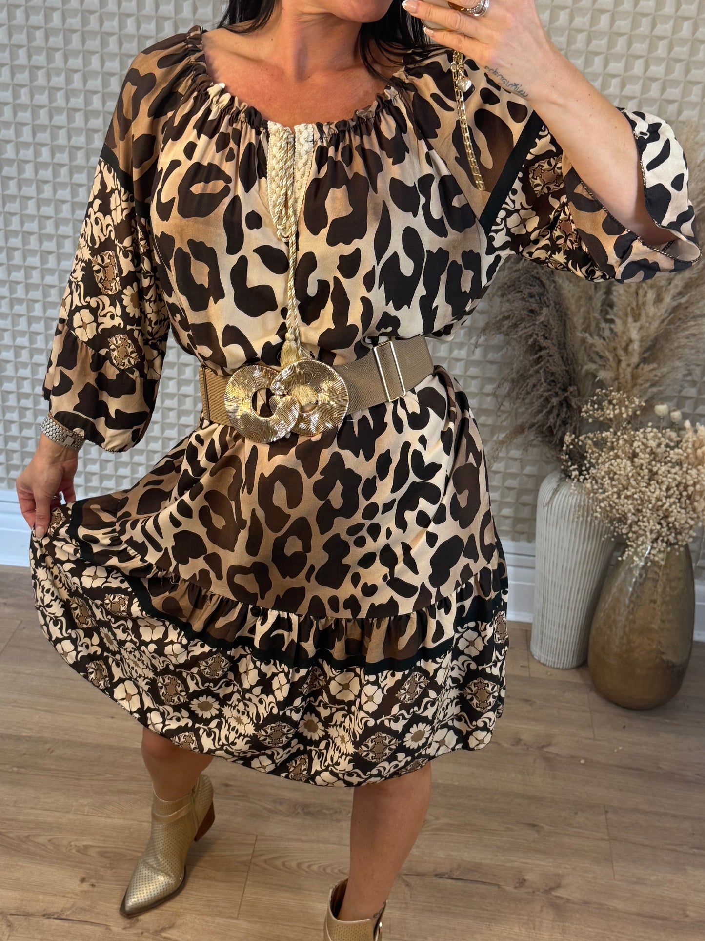 Animal & Flower Dress