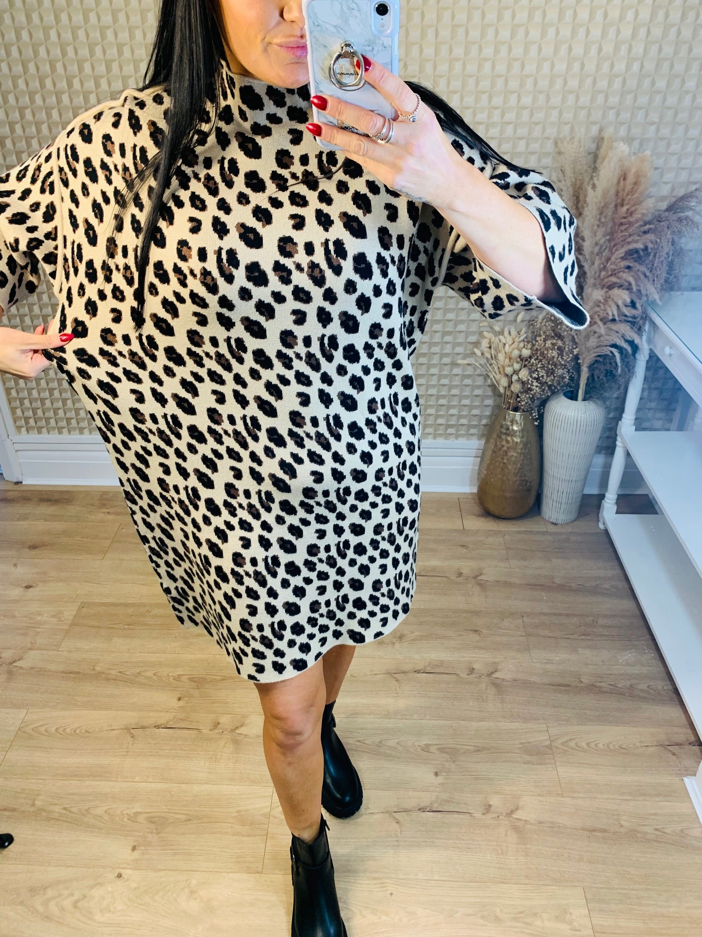 Leopard Knit Dress