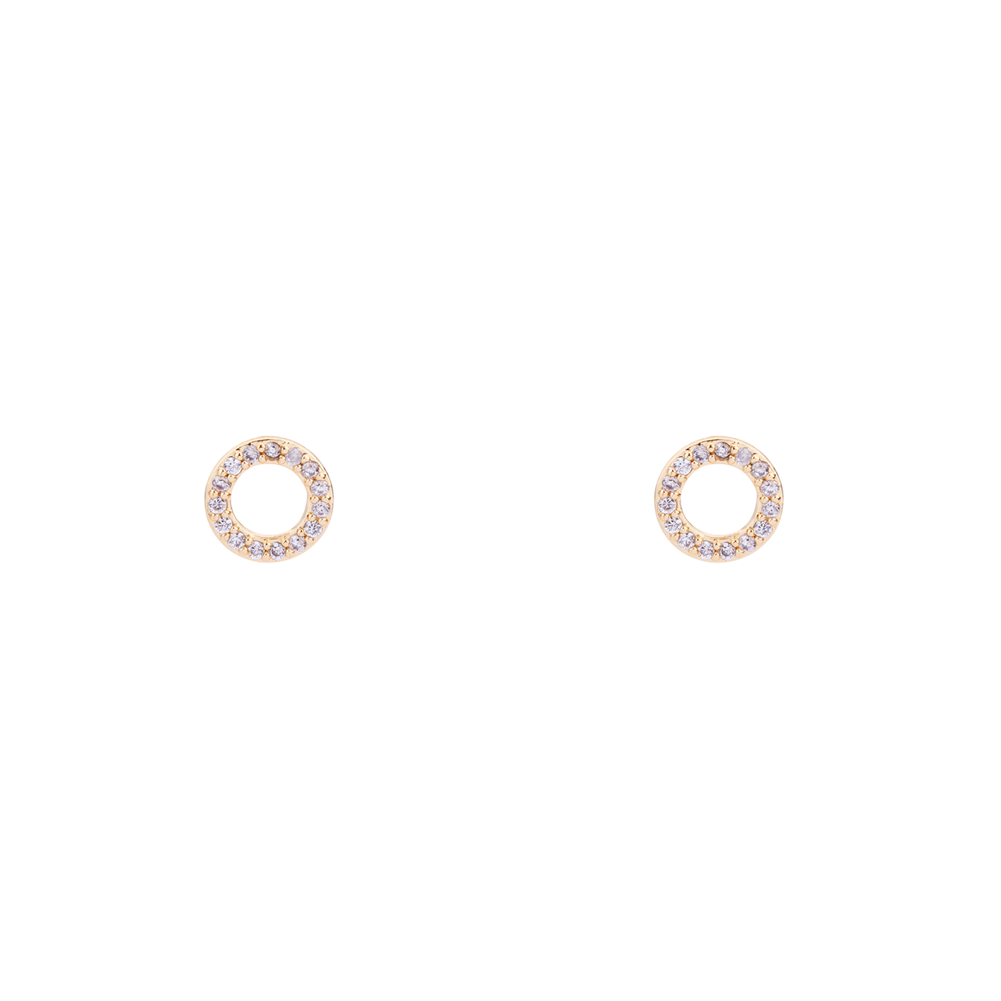 Circle Of Life Gold Diamond Earrings