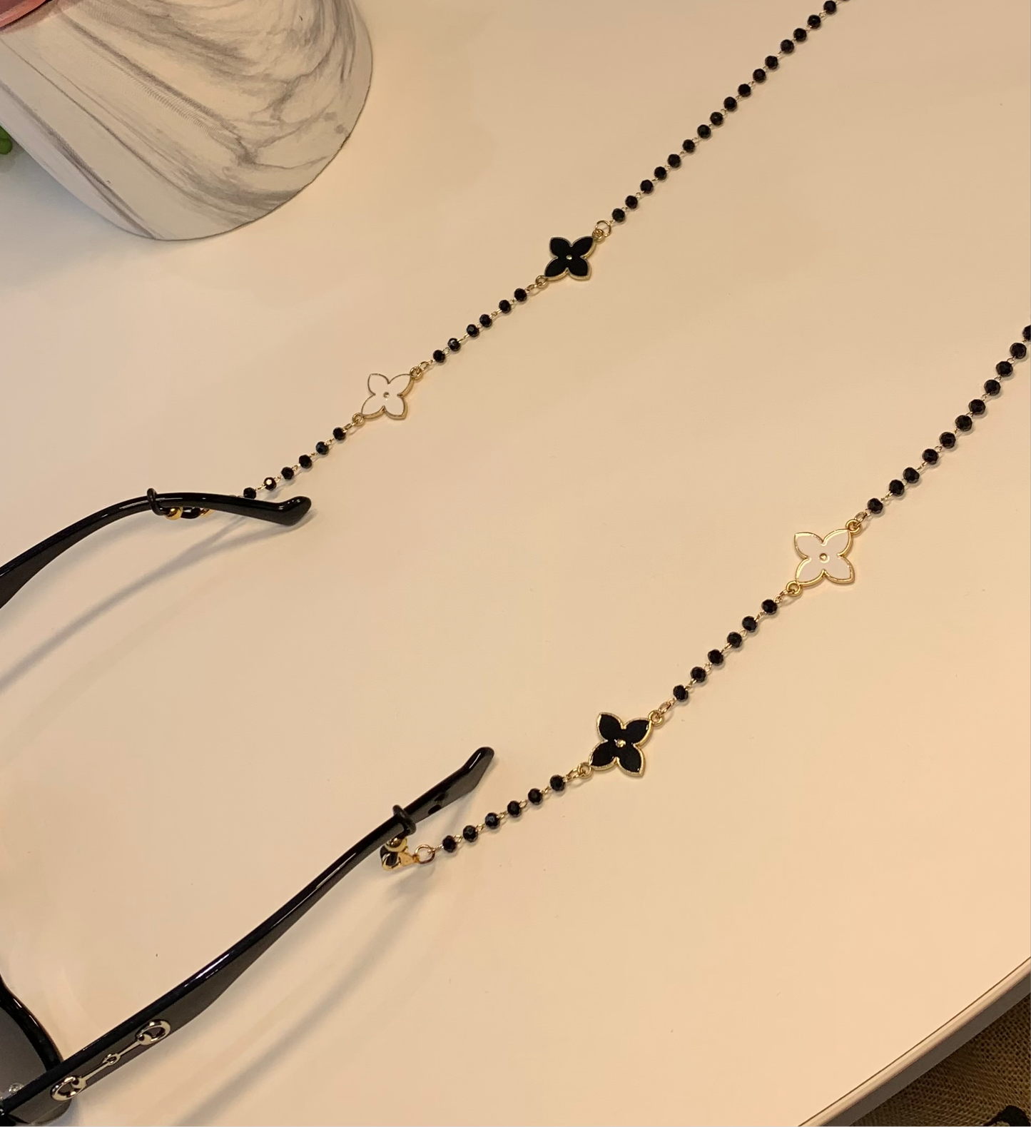 Black clover sunglasses charm