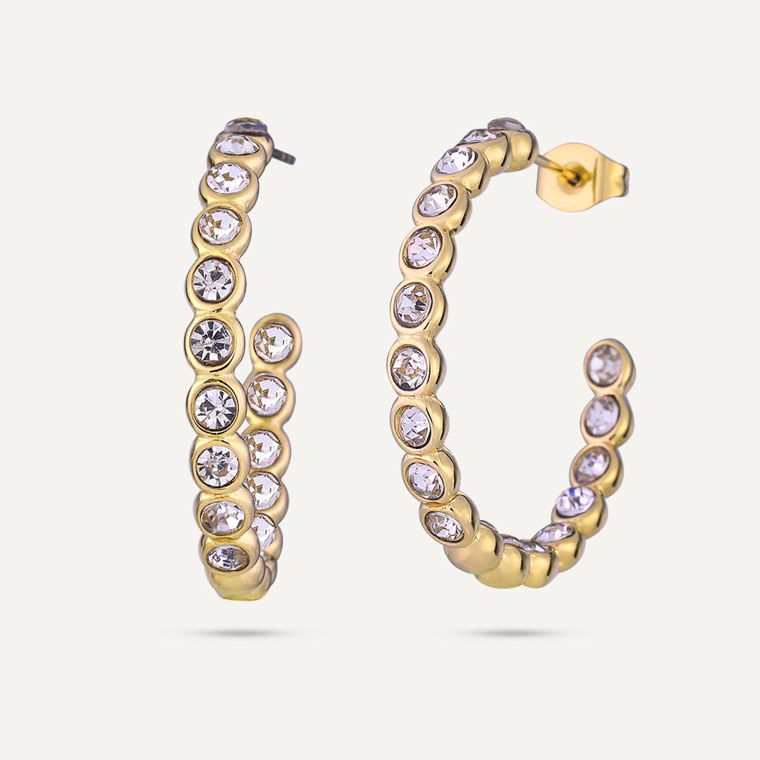 Joanie Diamanté Gold hoops