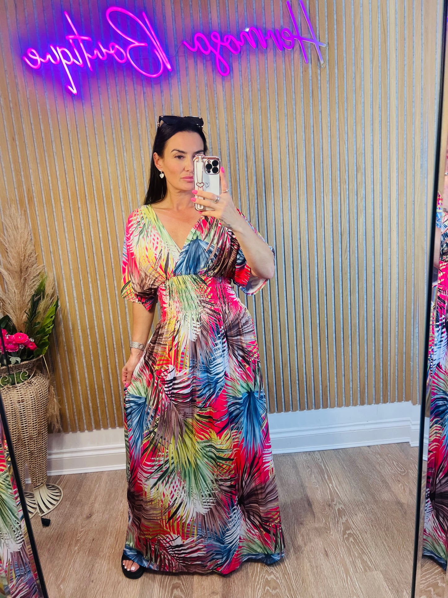 Tropical Palm Dress