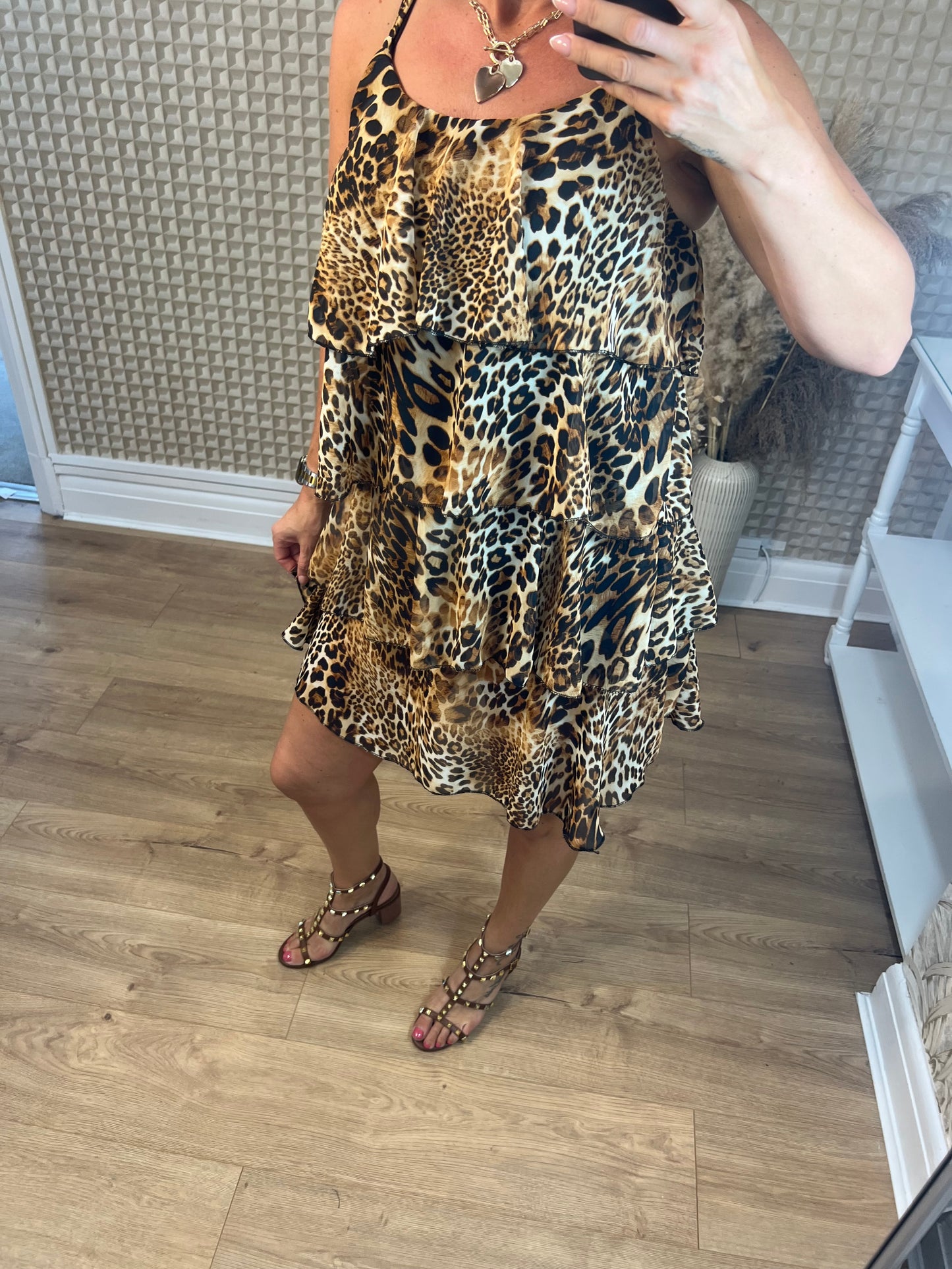 Leopard Ra Ra Dress