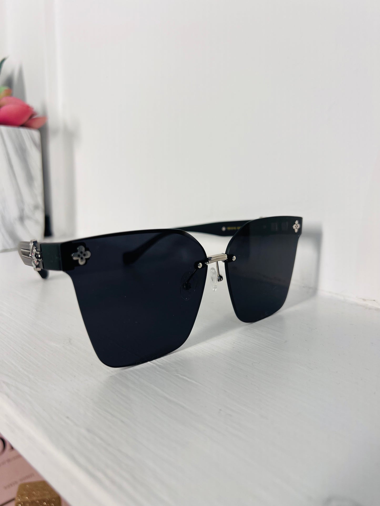 Flower Sunglasses Black
