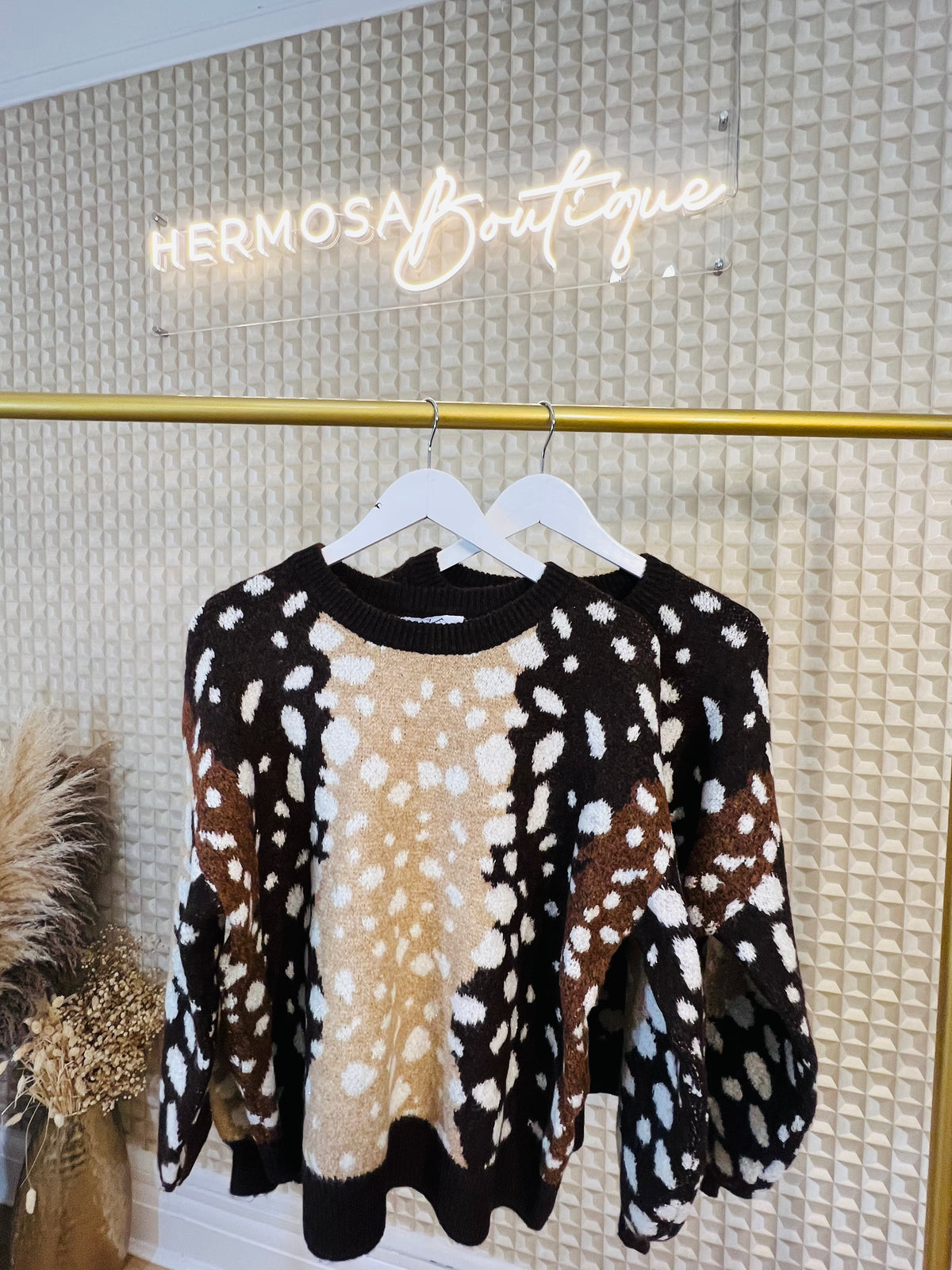 Animal Spot print Sparkle Jumper