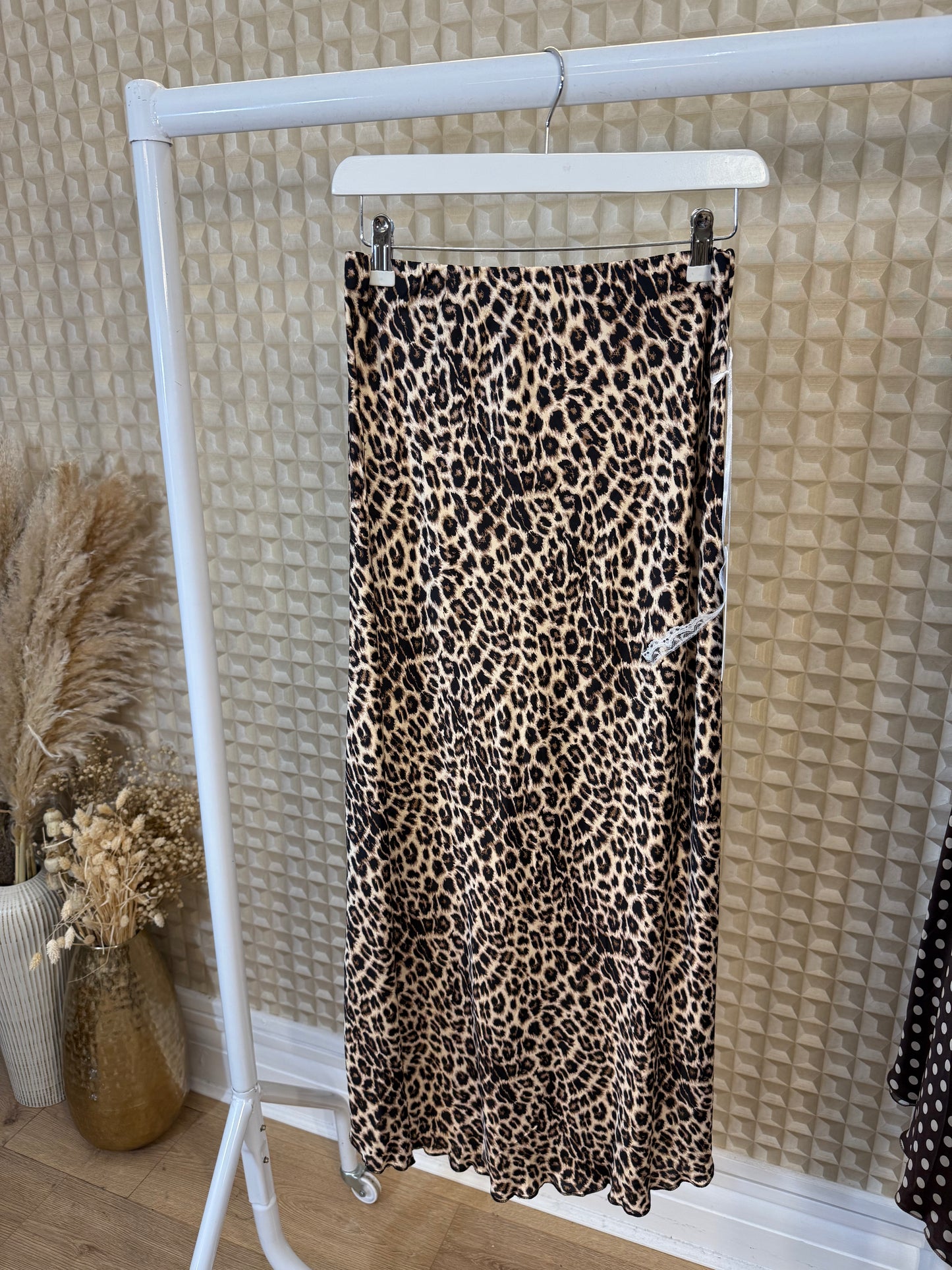 Diverse Leopard Silk Skirt