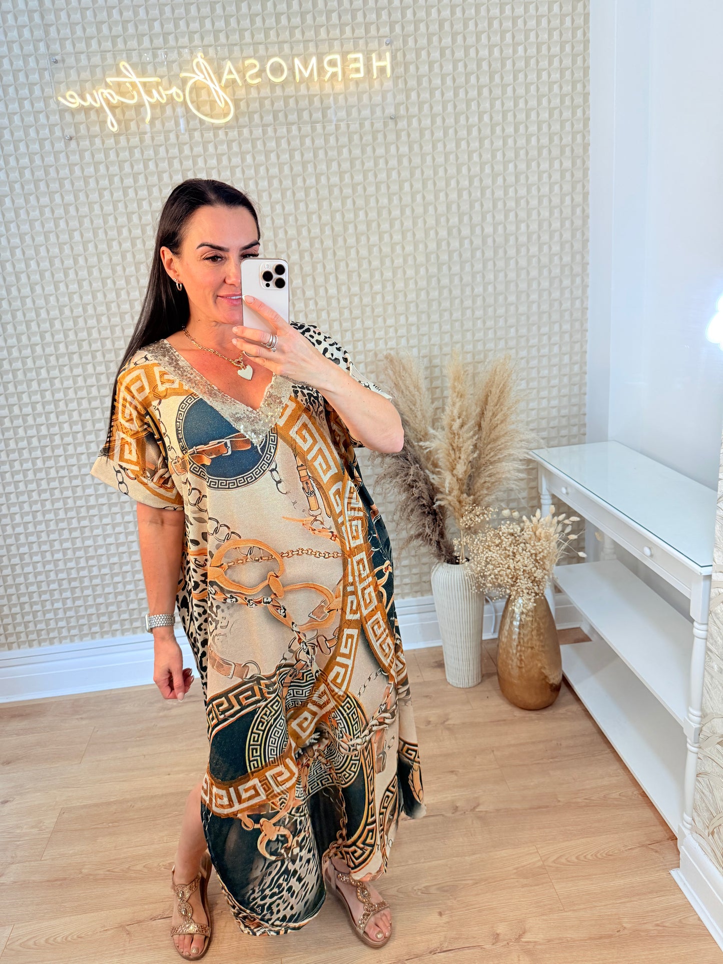 Sequin V Neck Versus Dress