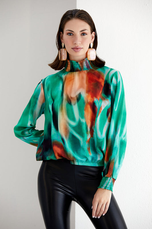 Abstract Blouse