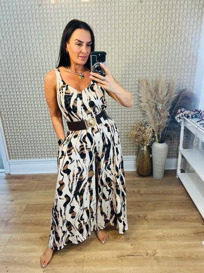 Abstract Jumpsuit