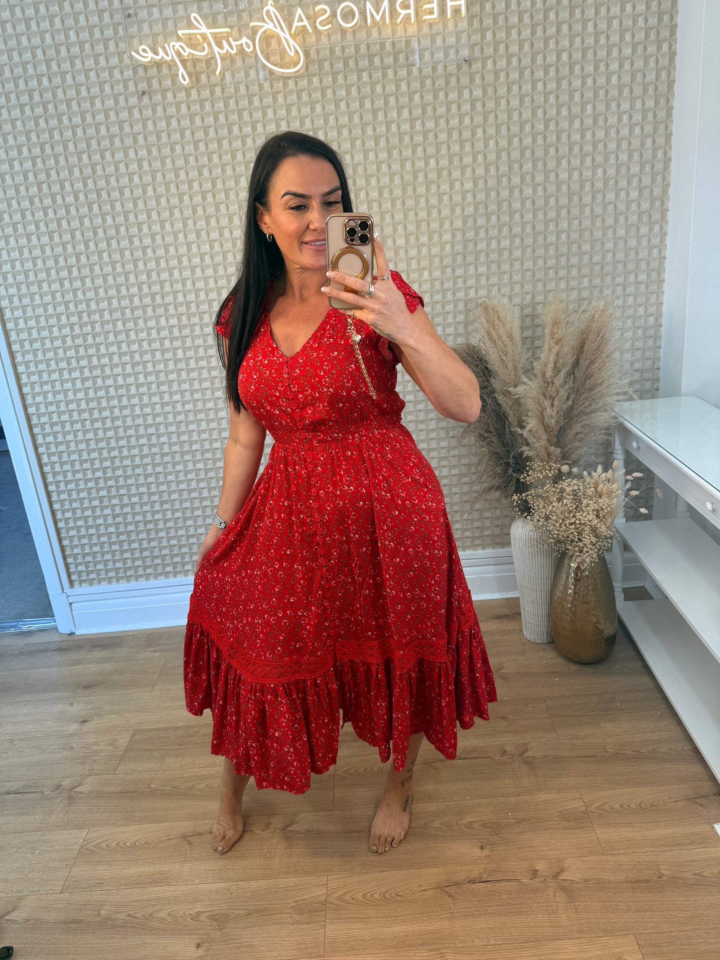 Stella Morgan Red Ditsy