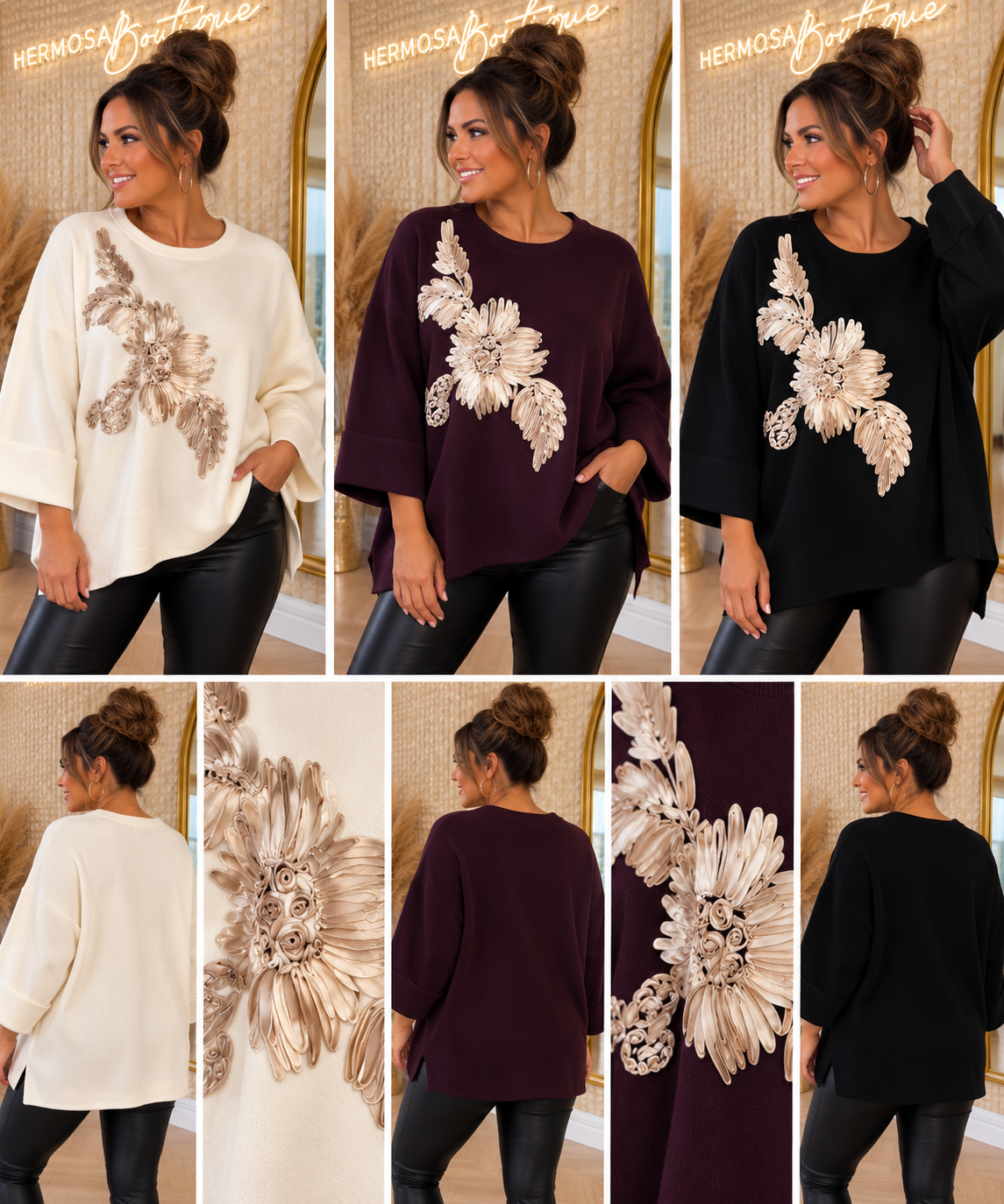 Ribbon Motive Jumper