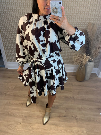 Cow Print Dress