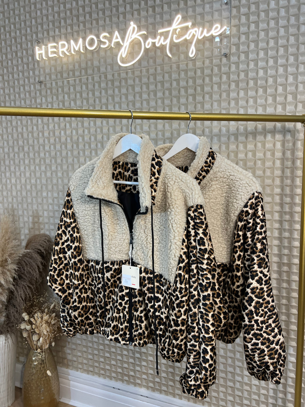 Leopard Fleece Jacket