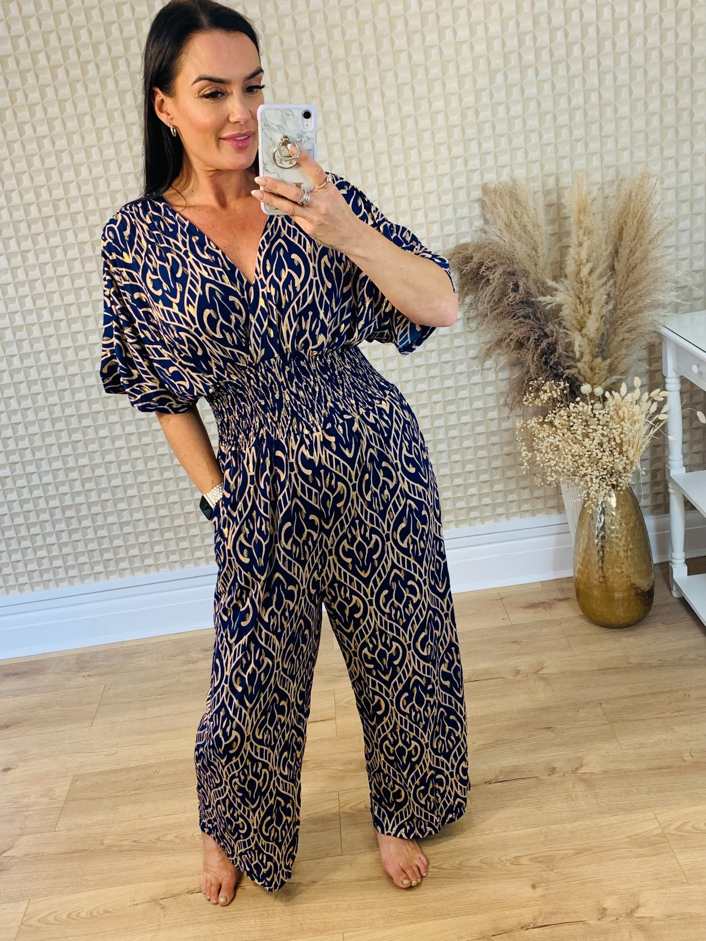V Neck Jumpsuit