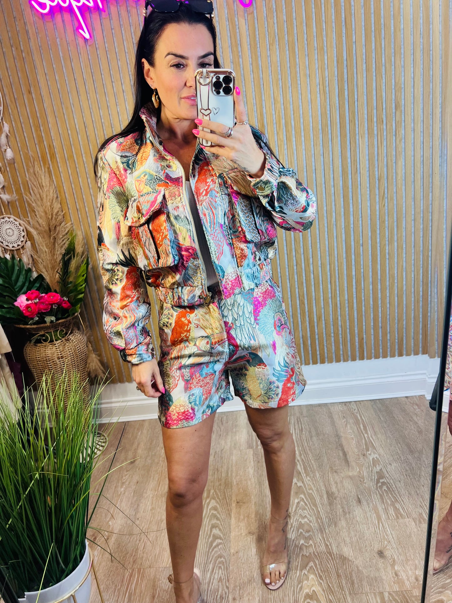 Twit Twoo Bomber Jacket Pink