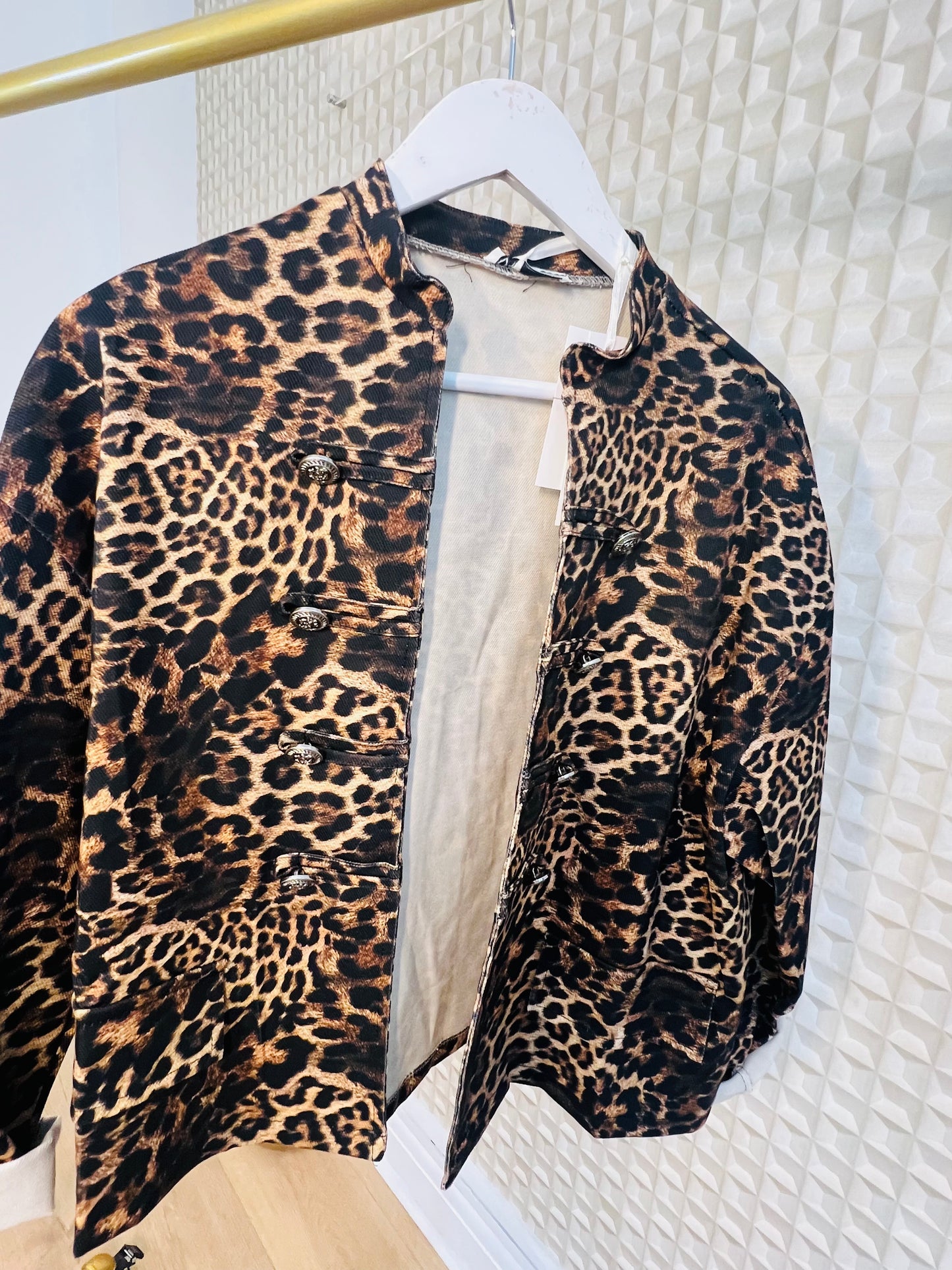 Leopard Military Jacket