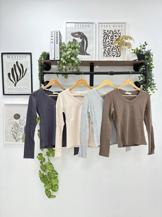 V Neck Basic Top