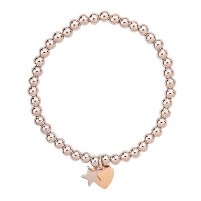 Star & Heart Silver Bracelet