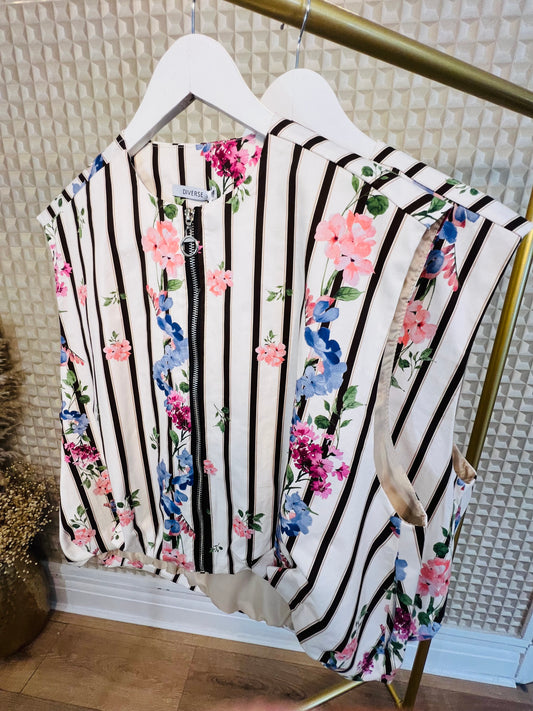 Diverse stripe waistcoat