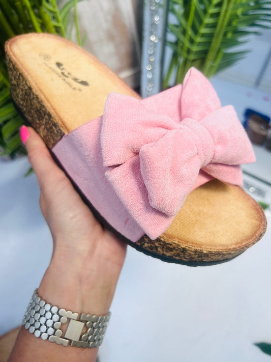 Bow Slider Pink
