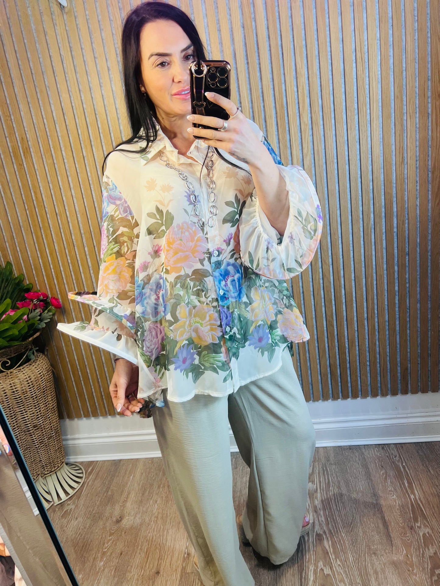 Diverse Chiffon Frill Sleeve