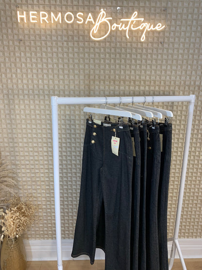 Folyrose Leslie Fit Denim Button Jeans