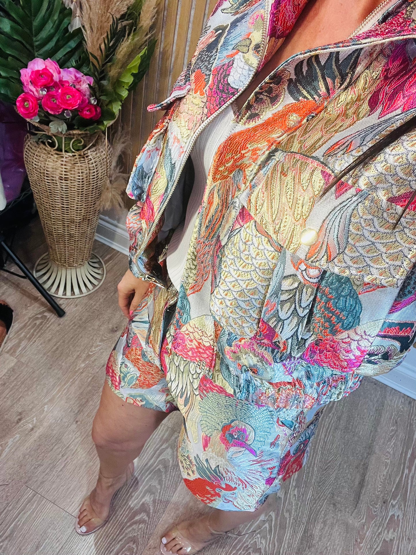 Twit Twoo Bomber Jacket Pink