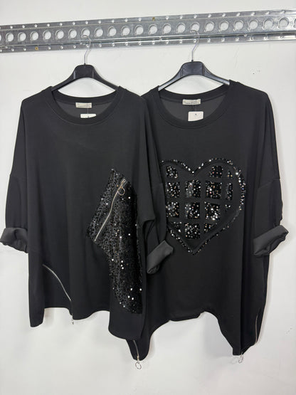 Sparkle Black Top