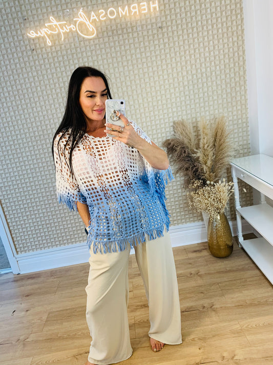 Zuppe Ombré Fringed Top