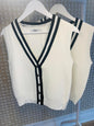 Sleeveless Knit Cardigan