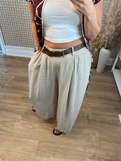 Poetry Belted Cropped Pants