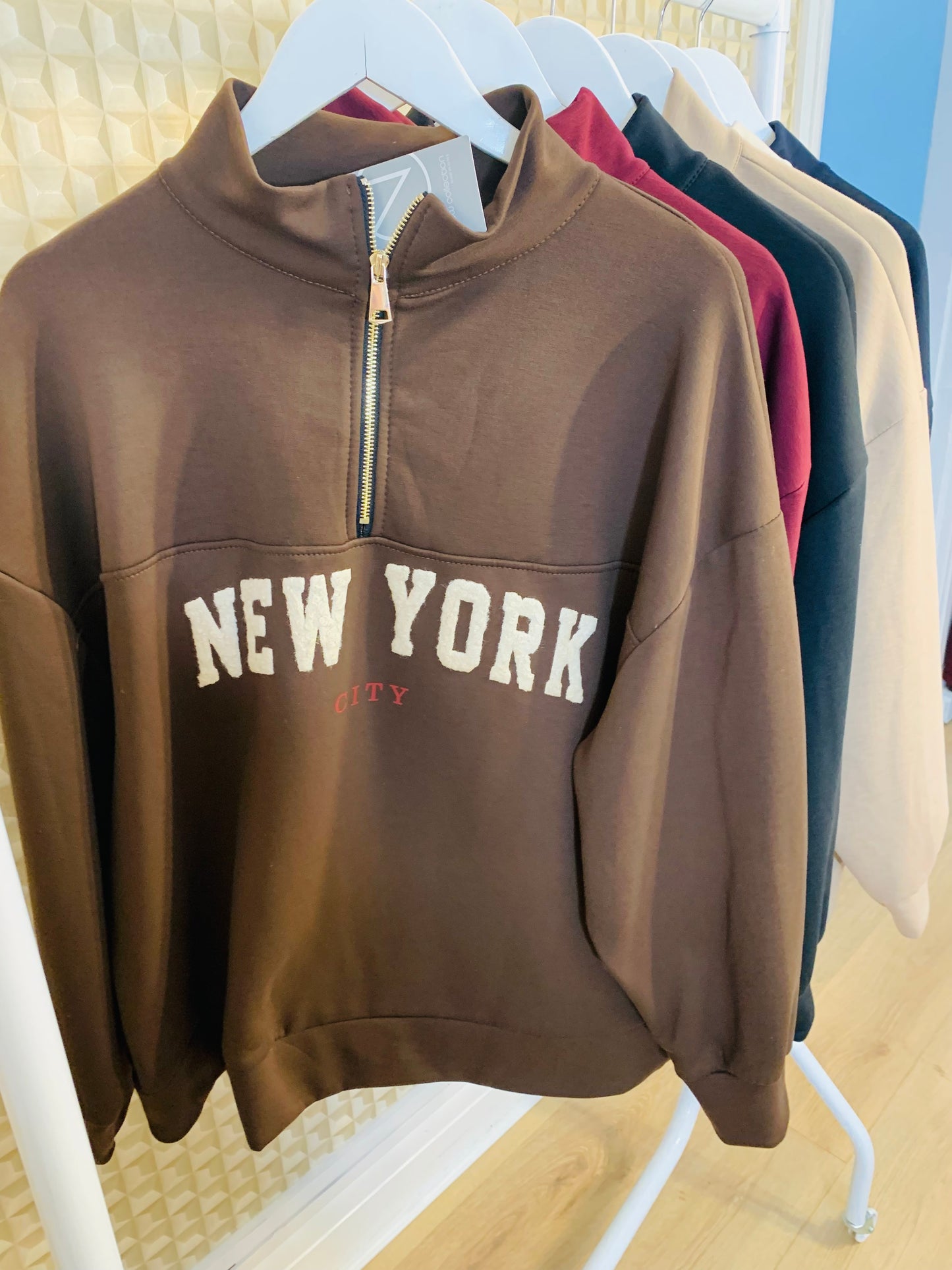 New York Zip Sweatshirt