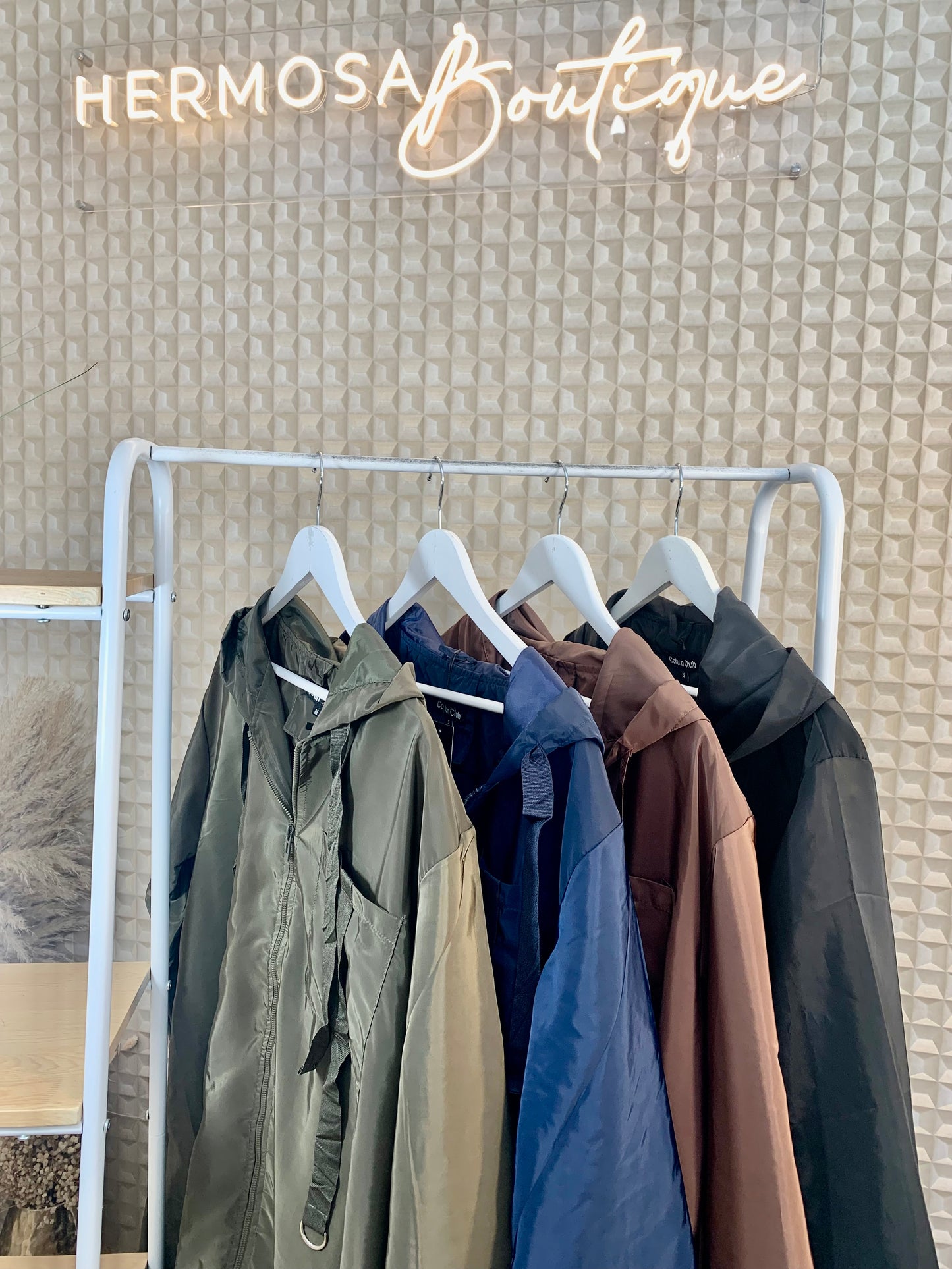 Brown Ruffle Rain Mac