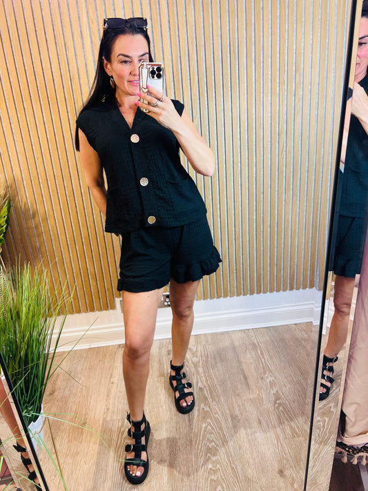 Waistcoat Short Set