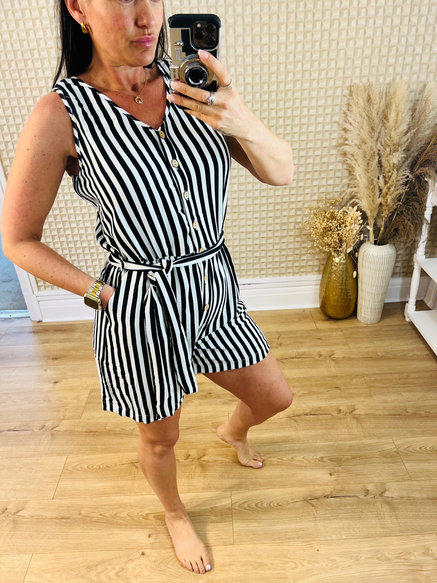 Stripey Playsuit M/L