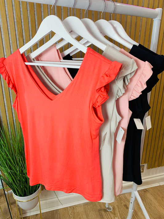 Frill Sleeve Vest