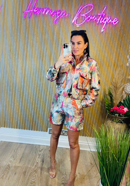 Twit Twoo Bomber Jacket Pink