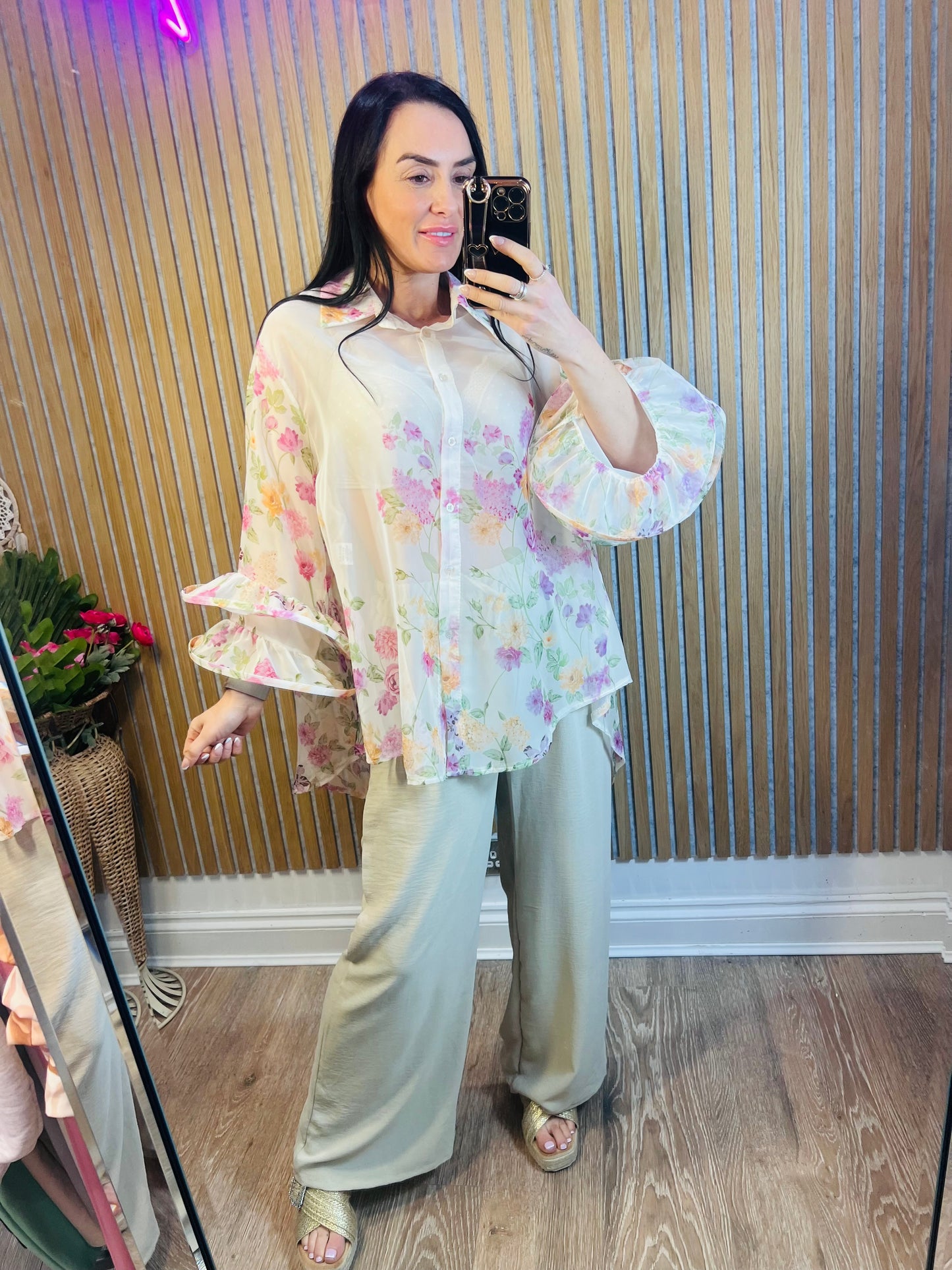 Diverse Chiffon Frill Sleeve