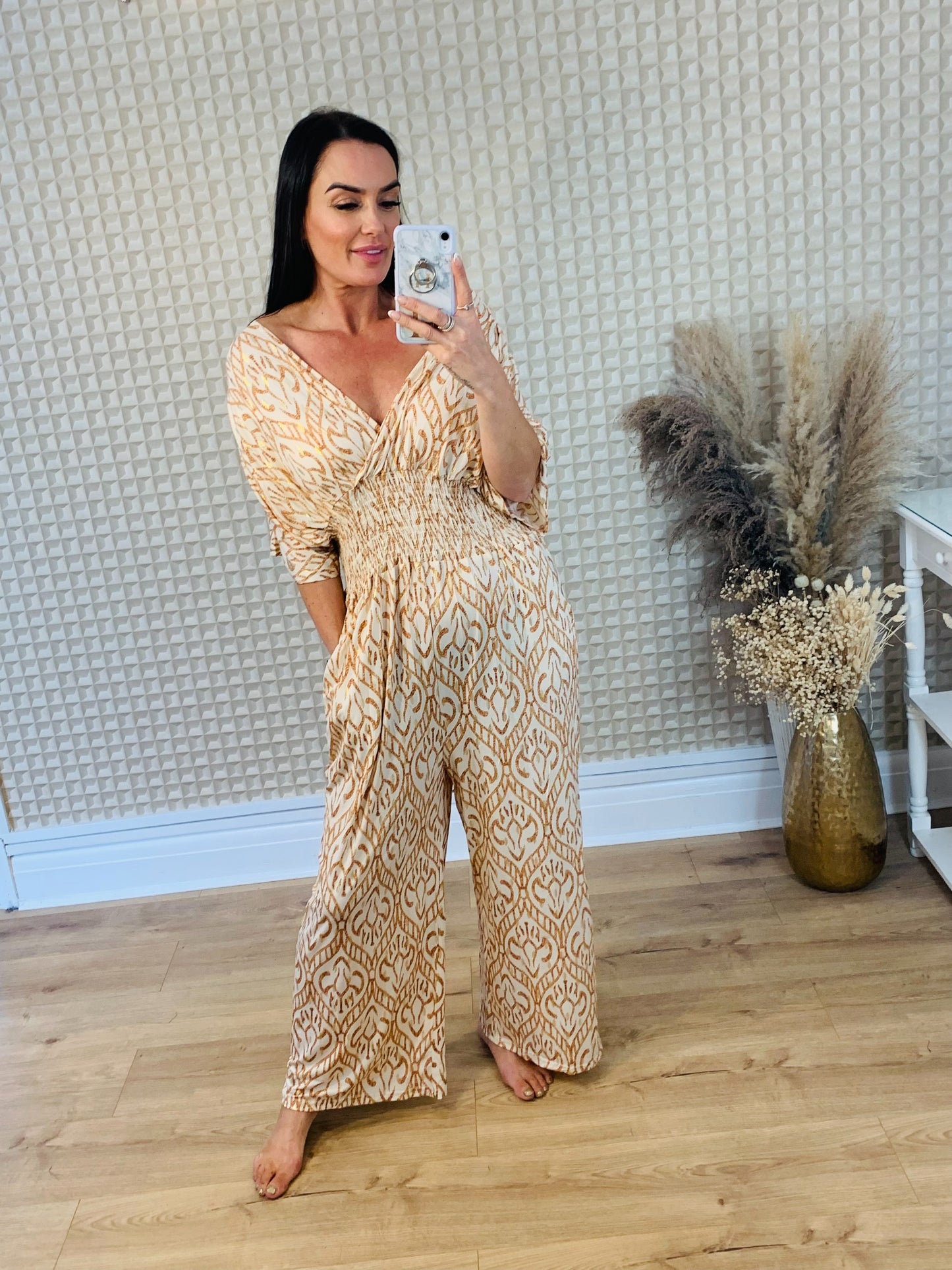 V Neck Jumpsuit